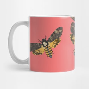 Death's Head Moths Pink Mug